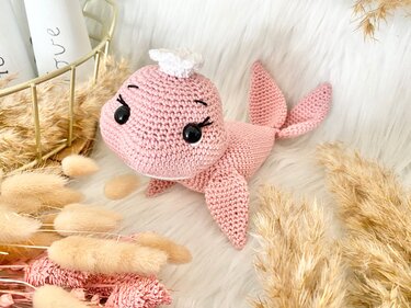 Wal Malu- Häkelanleitung Amigurumi/ Kuscheltier von Wolldiamant