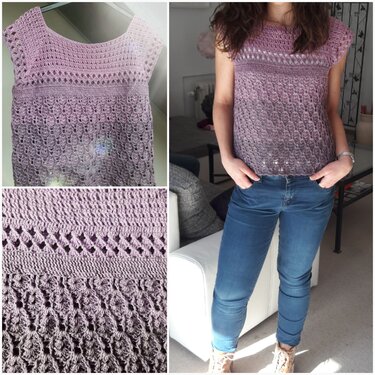 Häkelanleitung für das Tunika-Shirt "Purple Heart" - Bild 2