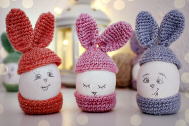 Egg cosy Bunny pattern - Crochet
