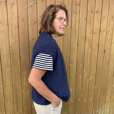 Strickanleitung Weste Jana Größe 36 – 48