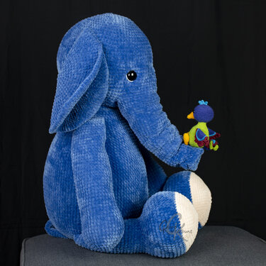 Bündel Elefant Elmo und El-Mini - Häkelanleitung von CaroKunterbunt