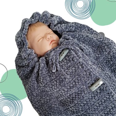 Häkelanleitung Baby Pucksack, Schlafsack "Cosy"