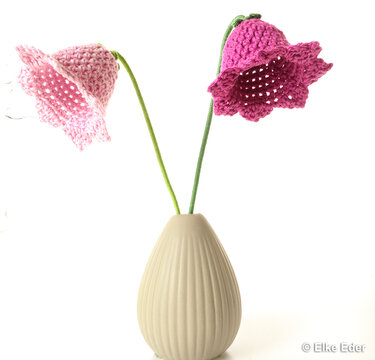 Blütenschirmchen oder Blumendeko „Glockenblume“ - Häkeln