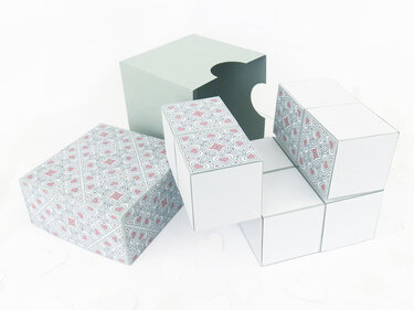 Unendlicher Würfel, mit 6 Foto-Flächen – Bastelvorlagen und Anleitung - Basteln