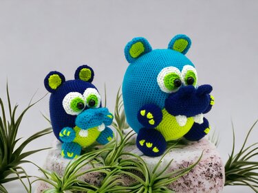 the knuffle hippo`s - Crochet