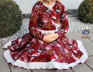 # 259 - Drehkleid Raglan Queen Gr. 86 - 164 - Nähen