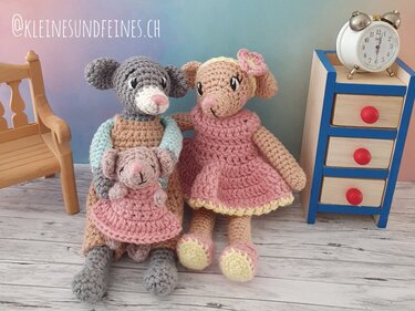 Häkelanleitung Mäusefamilie - PDF Datei, Sparpaket