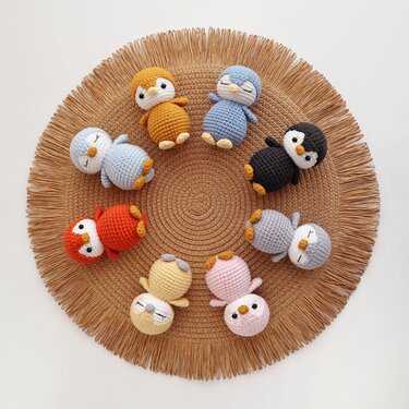 Crochet pattern amigurumi baby penguin