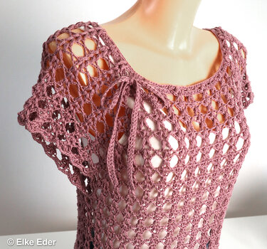 Shirt, Top, Tunic “Marlene” (Top-Down Raglan) - Crochet Pattern