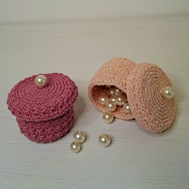 Körbchen/ Dosen häkeln - mit Deckel - Häkelanleitung PDF