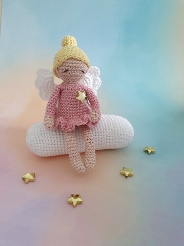 Engel Lina und Luca auf der Wolke - Häkelanleitung PDF