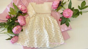 Baby Taufkleid - Häkeln