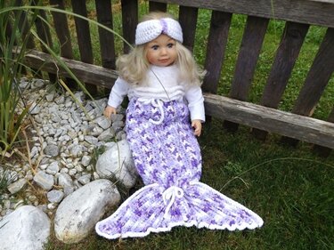 Häkelanleitung: Meerjungfrauendecke mit Stirnband - Bild 2