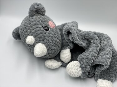 Crochet Pattern - Comforter / Lovey Rhino "Becka"
