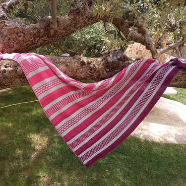 Waterkant - Dreiecktuch mit Hebemaschen - Strickanleitung - Stricken