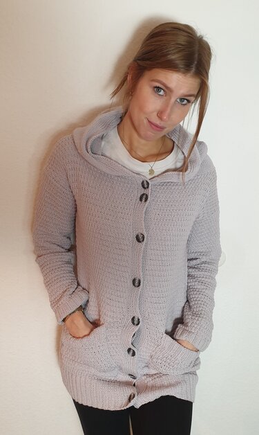 214 Strickanleitung Strickjacke Heidi