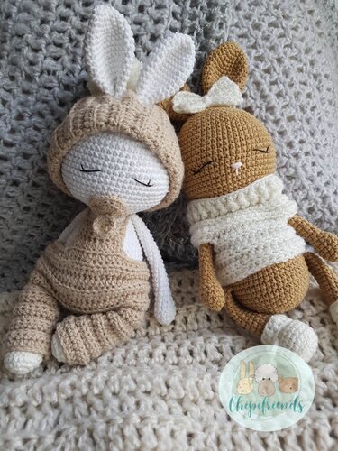 Crochet Pattern, Amigurumi Baby Bunnies