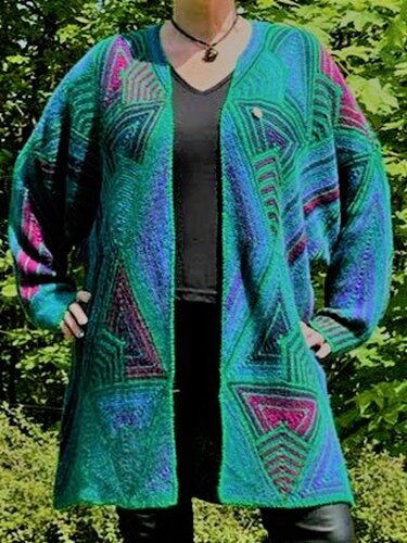 Karlos Nr.3, Oversize im Dreieck - Stricken