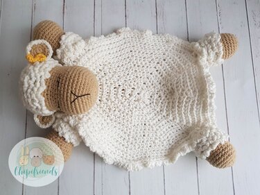 Crochet Pattern, Comforter Sheep Security Blanket