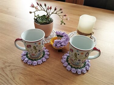 Untersetzer im Blumentopf | Häkelanleitung