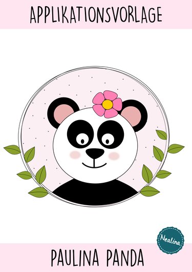 Applikationsvorlage Paulina Panda - Nähen