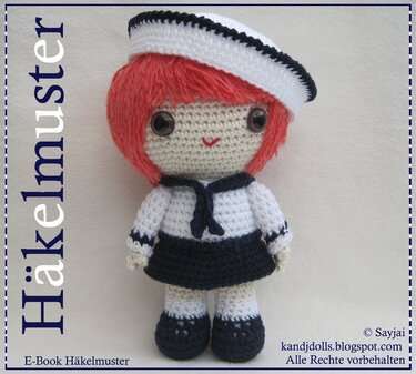 Sailor Girl, Amigurumi crochet pattern