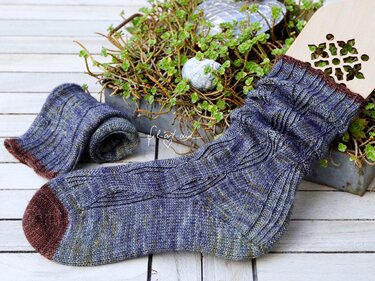 "Westside Socks", entire foot length 24 - 28,5 cm, easy heel - Knitting