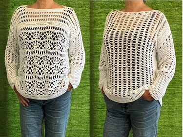 Sommerpulli - 2 in 1 Häkelanleitung