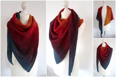 Dreieckstuch "Waffle" von LaCritza - Häkeln