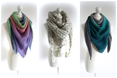 Dreieckstuch "Hilly" von LaCritza - Häkeln