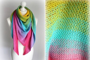 Dreieckstuch "Candy" von LaCritza - Häkeln