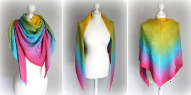 Dreieckstuch "Candy" von LaCritza - Häkeln