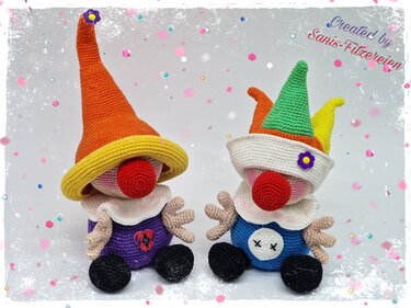 Häkelanleitung Lustige Clowns