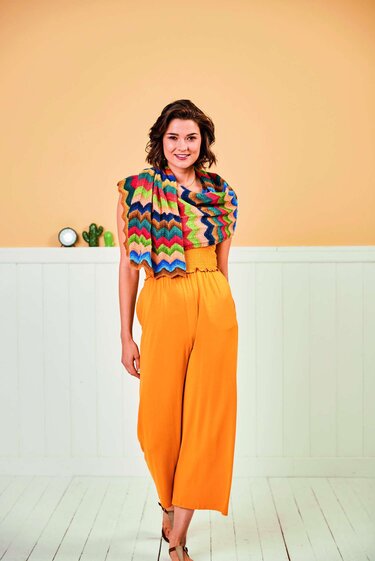 Stola Farbspiele Stricken
