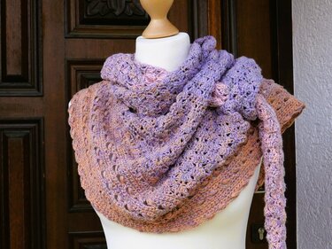 Dreieckstuch Pfeileule Maria Sybilla - Häkeln