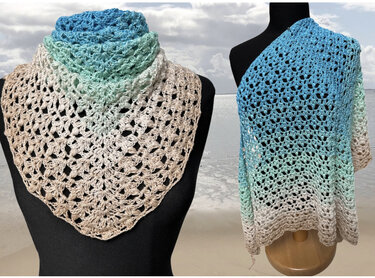 Häkelanleitung Dreieckstuch "Karibikperle"