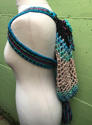 Einkaufsnetz für den Rücken! "COOLER Hippie SACK" - Häkeln