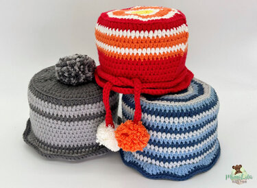 Klorollenhut - Häkelanleitung