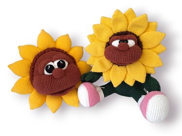 Häkelanleitung Das Sonnenblumen-Kissen