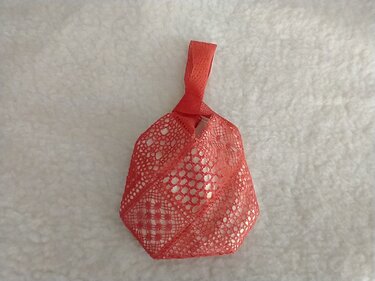 geklöppelte japanische Knotentasche - Basteln