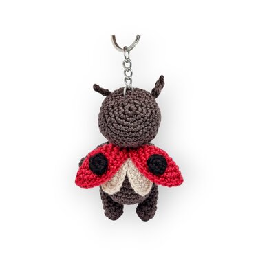 PDF Häkelanleitung Schlüsselanhänger Marienkäfer Marie