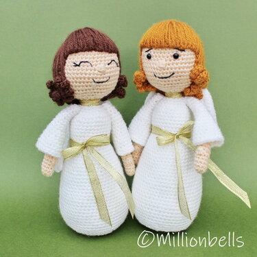 Sweet Angel Amigurumi Crochet Pattern Christmas Angel Decoration Doll