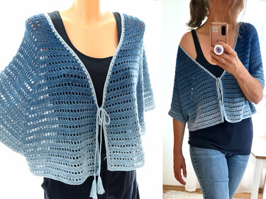 Bolero, Shrug, Cardigan "Kassandra" – Crochet Pattern