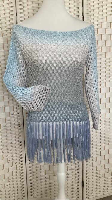 1-Bobbel-Hippie-Häkelpulli "Fels in der Brandung Deluxe" - Häkeln