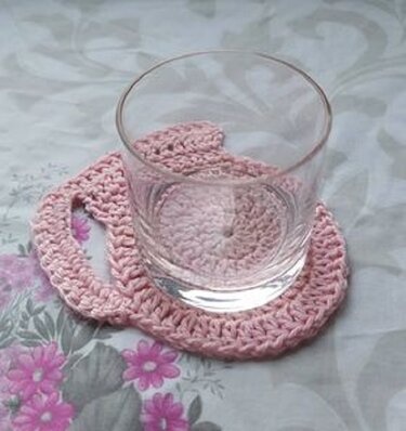 Häkelanleitung Untersetzer "Kanne"