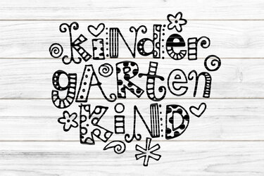 Kindergarten Kind Plotterdatei SVG DXF FCM - Plotting