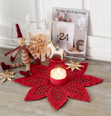 Sternendeckchen Häkeln