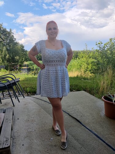 Häkelkleid Daniela alle Größen und Längen - Häkeln