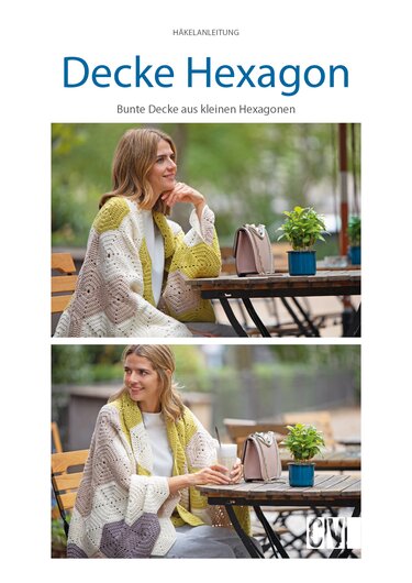 Hexagon Decke häkeln // PDF Anleitung für Anfänger geeignet
