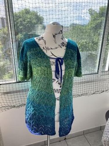RVO-Ajour-Sommerjacke "Summerfeeling" bis Größe XXXXXL - Stricken